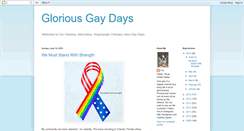 Desktop Screenshot of gloriousgaydays.com