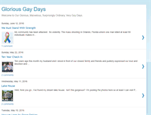 Tablet Screenshot of gloriousgaydays.com